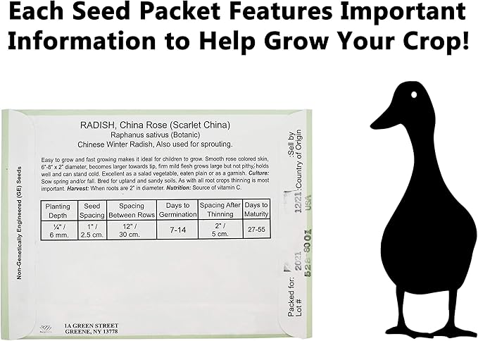 Black Duck Brand Set of 43 Vegetable and Herb Seeds - Semi Assorted - 100 Percent Non-GMO & Heirloom - Great for Starting a Garden! High Germination Rate! (43)