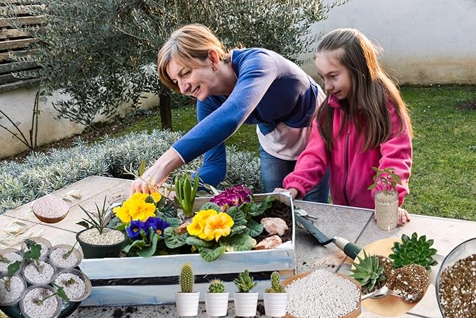 10QT Horticultural Grade Premium Coarse Perlite, All Natural Organic Perlite Soil Additive Conditioner Mix for Healthy Plants Potting Gardening,Promoted Drainage Growth and Improved Soil Health(3-6mm)