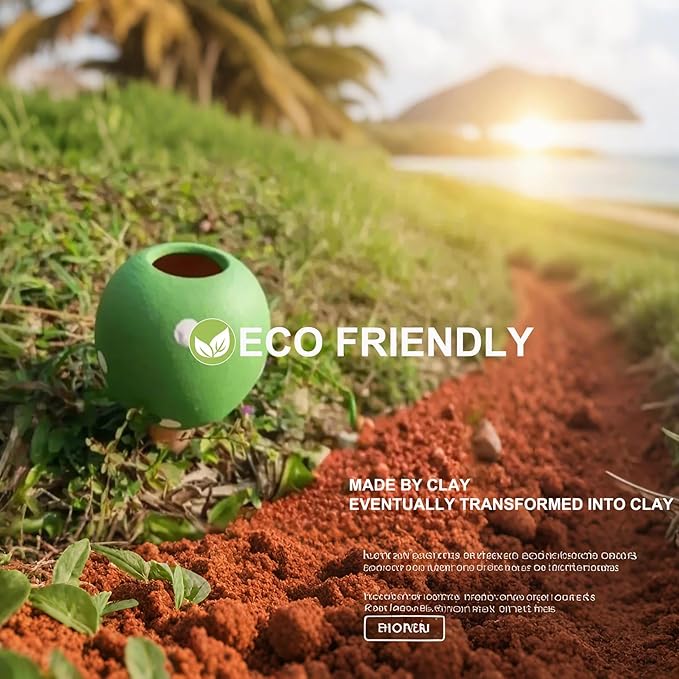 Self Watering Planter Insert Terracotta Watering Spikes Premium Plant Watering Devices Irrigation Dripper Self Watering Spikes Automatic Plant Accessories 4 Packs