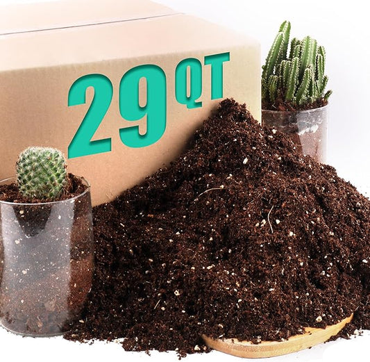 AVALUTION Potting Soil Mix - 29QT Soil for Indoor Plants, All Natural and Organic Plant Soil for Seed Starting, Loose and Breathable Garden Soil for Spices, Herbs & Vegetables
