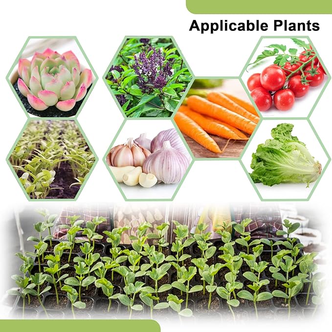 72-Hole Seed Tray Dibber – Plastic Soil Digger and Seed Spacer for Planting Seeds and Bulbs, Seedling Tray Soil Garden Tool, Gift for Gardener.