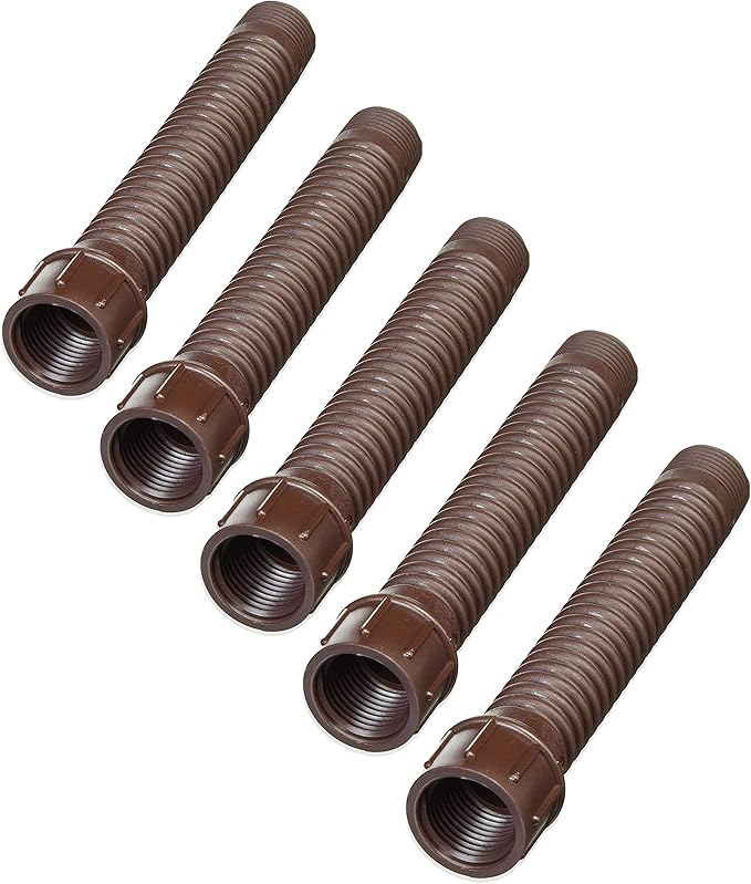Orbit 1/2" Thread x 6" Male x Female Flexible Sprinkler Riser Extension - 37128 (5, 1 Count (Pack of 5))