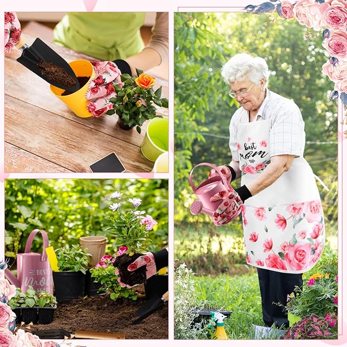 Gardening Gifts for Christmas from Daughter and Son, Gardening Gifts for Plant Lover, Best Mom Ever Garden Tool Set Gift