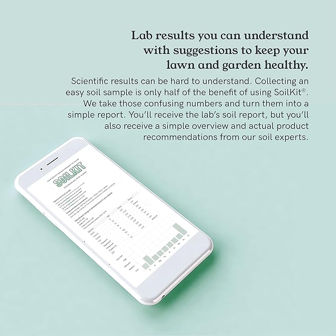 Soil Test Kit - Discover Your Lawn and Garden Fertility with pH, Nutrient and Mineral Analysis. Professional Results Provide Custom Fertilizer Prescription for Your Yard.