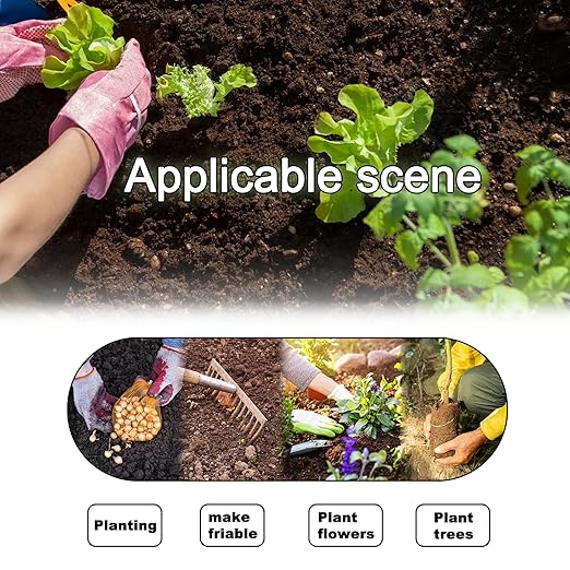 Auger Drill Bit for Planting 2.4"(D) x22.84(L), Garden Ground Earth Spiral Drill Bit for 3/8" Hex Drive Drill, for Post Hole Digger Bulb Bedding Digging Plant Rapid Planter