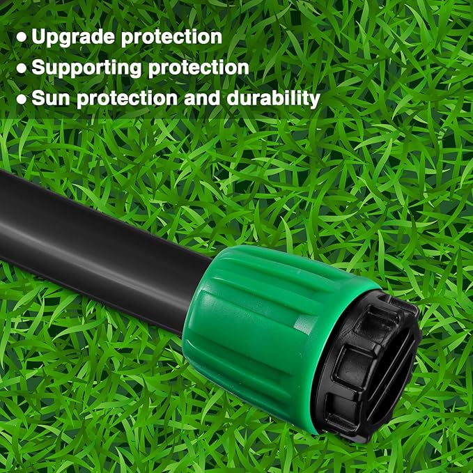 12 Pcs 1/2 Inch Garden Hose Adapter 3/4 to 1/2 Drip Irrigation Tubing Faucet Adapter Drip Irrigation Parts Faucet to Hose Adapter for Garden 3/4 Inch Faucet Connector (Green)