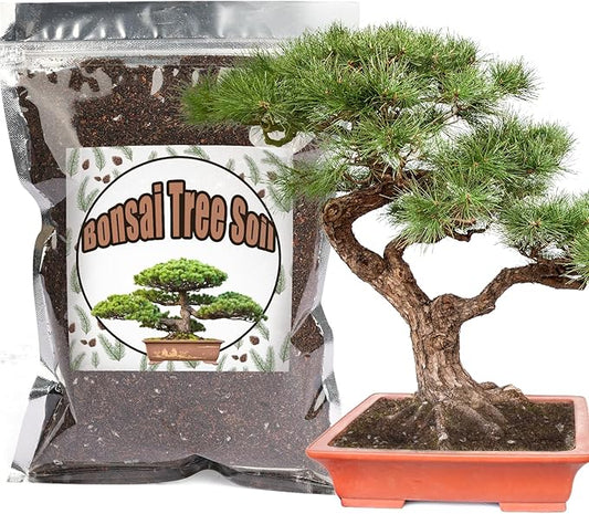 Bonsai Soil Mix 10qt Ready to Use, Organic Bonsai Tree Soil Fits for Small Bonsai Pot, Suitable for Bonsai Seedling, Repotting, or Bonsai Starter Kit