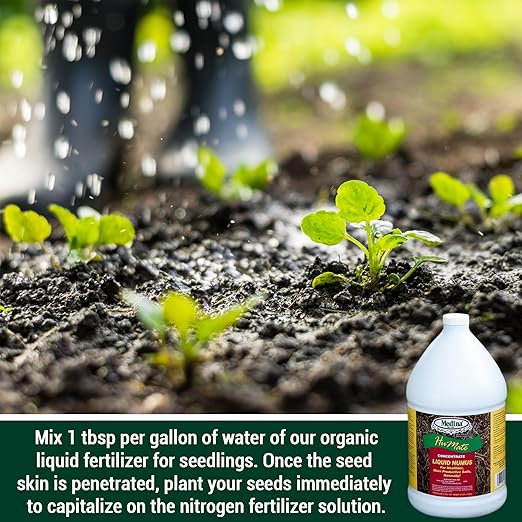 Medina Humate Humic Acid for Plants - Concentrated Liquid Compost, Humic Acid for Lawn - Enhance Plant Growth, Moisture Retention, Nutrient Absorption - Humates for Soil - 1 Gal Covers 8000 Sq. Ft.