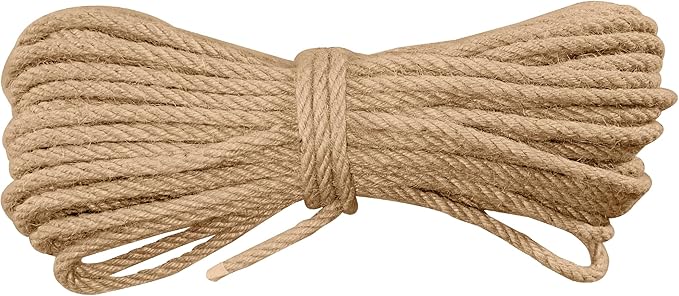 Natural Jute Twine,164 Feet 8mm inch Hemp Twine Rope for Gift Wrapping Craft Plant Garden Christmas Handmade Arts Decoration Packing String Home Decor