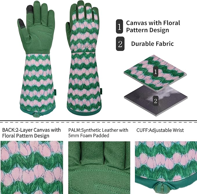 Gardening Gloves for Women and Men, Thorn Proof&Puncture Resistance Garden Gloves,Gauntlet Gloves,Gifts