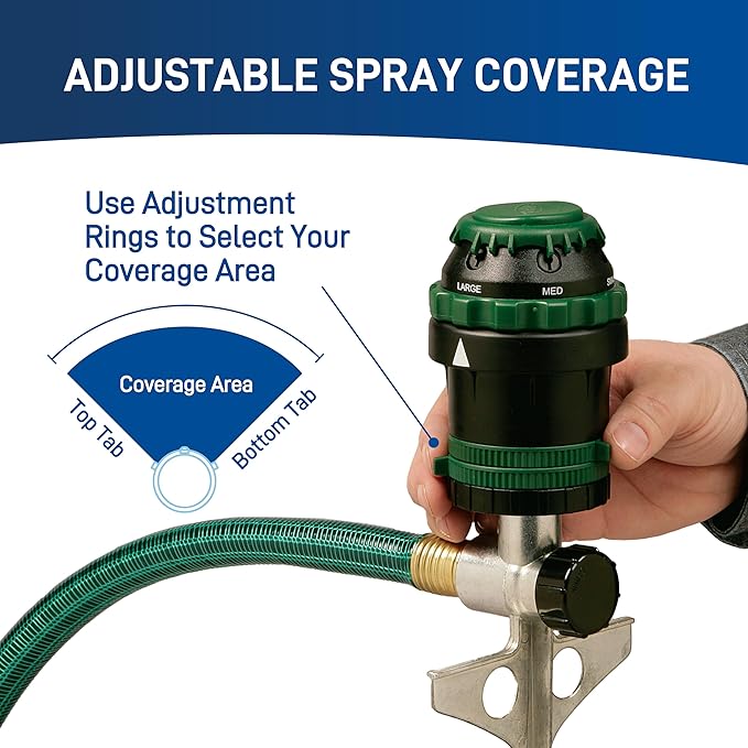 Orbit 58573N H2O-6 Gear Drive Sprinkler (Sprinkler on Spike)