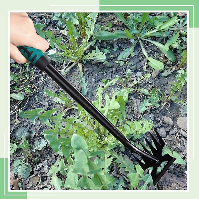 3 Pcs Weed Puller Tool Gardening Hand Weeder Tools, 5/6/11 Teeth Portable Weeder Tool Weeding Tool Dual Purpose Weed Puller, for Yard Farm Garden Cultivating Weeding Planting