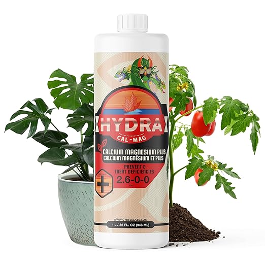 HydraCalMag Calcium Magnesium & Iron - Liquid Plant CalMag Fertilizer For Indoor and Outdoor Hydroponic Systems, Soil Gardens & Foliar Spray Nutrient for Prevention & Repair of Plant Deficiencies 32oz