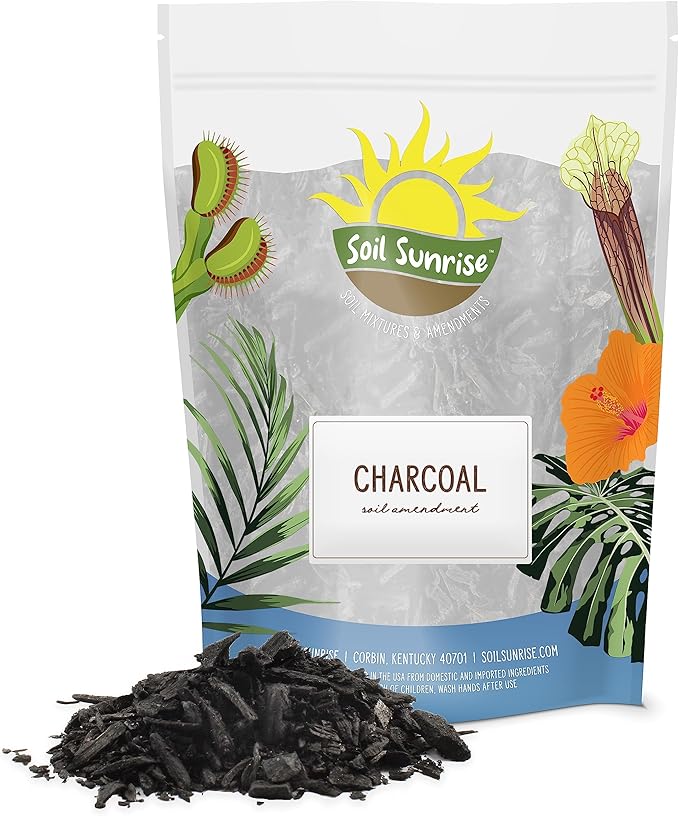 Horticultural Charcoal for Indoor Plants (24 Quarts), Hardwood Soil Additive for Orchids, Terrariums, and Gardening
