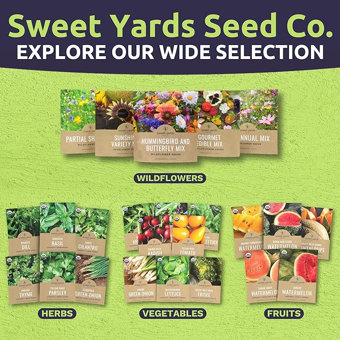 Rocky Mountain Regional Mix - Bulk 1/4 Pound Pouch - 100,000 Flower Seeds for Planting - Wildflower Mix