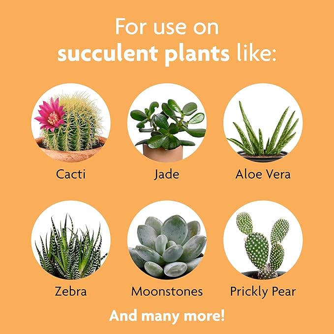 Miracle-Gro Succulent Plant Food, 8 oz., For Succulents including Cacti, Jade, And Aloe