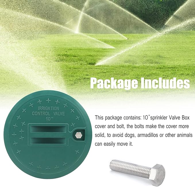 Bandelt 10" Valve Box Cover Lid Replacement for Sprinkler System Irrigation Circular Valve Box Lid