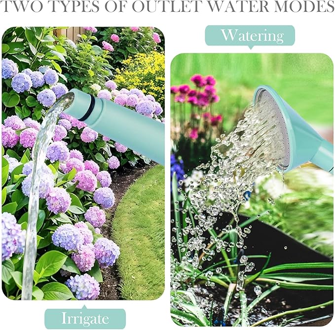 2 Gallon Watering Can for Indoor Plants, Garden Watering Cans for Outdoor Plant House Flower, Modern Plant Watering Can Large Long Spout with Sprinkler Head