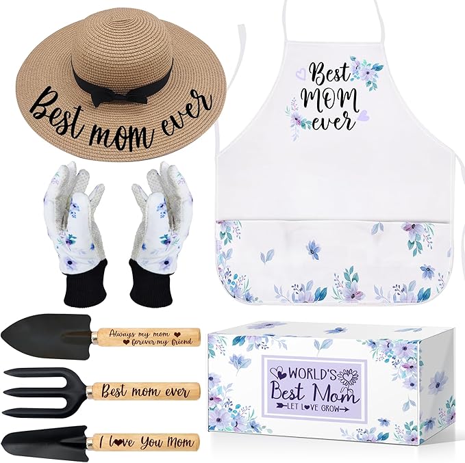 Mom Gifts,Gifts for Mom,Mom Garden Gifts - Birthday Gifts for Mom - Gardening Gifts Outdoor Horticulture Starter, Garden Tool Set Gift for Plant Lover Mom