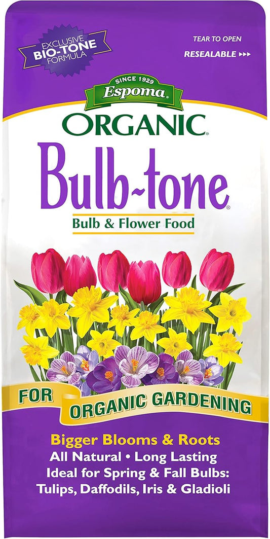 Espoma Organic Bulb-Tone 3-5-3 Natural & Organic Fertilizer and Plant Food for All Spring and Fall Bulbs. 4 lb. Bag. Use for Planting & Feeding to Promote Vibrant Blooms