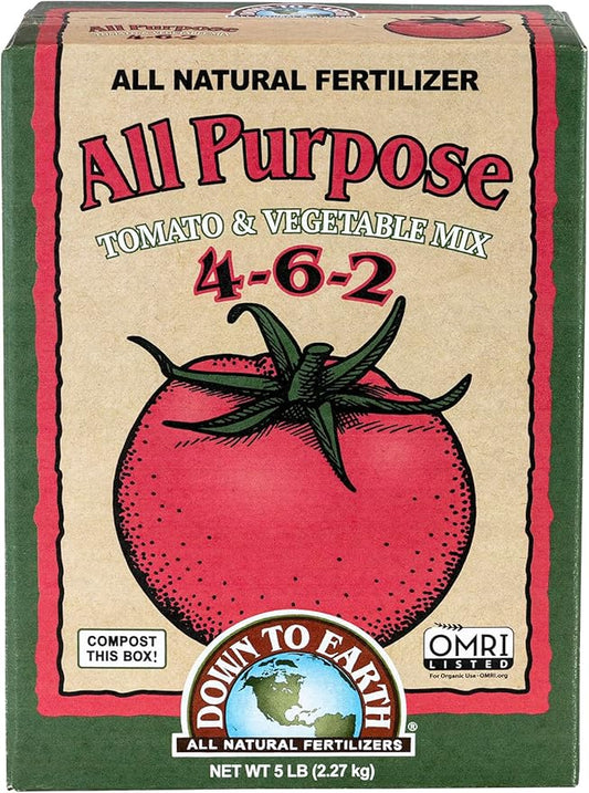 Down To Earth All Natural Fertilizers Organic Multi Purpose Mix 4-6-2, 5 lb