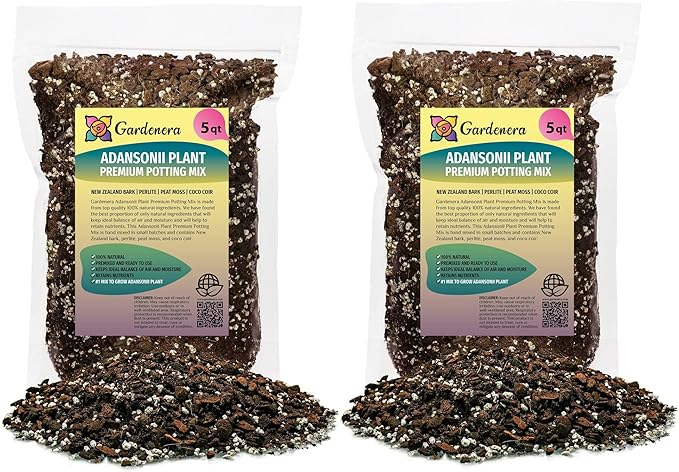 Monstera ADANSONII Plant Soil: Expert Blend for Optimal Growth & Root Development - 10 Quart
