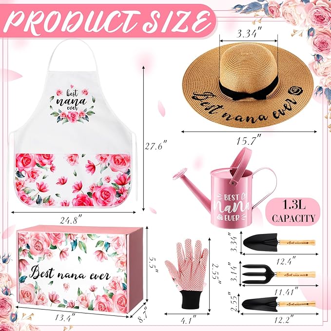 Christmas Gardening Gifts for Nana, Grandmother, Gardening Gifts for Plant Lover, Best Nana Ever Garden Tool Set Gift