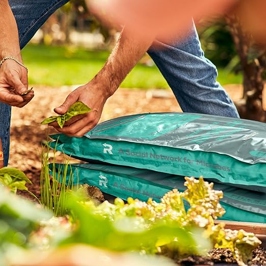 Return Potting Mix #003, Organic Matter Potting Mix for Indoor & Outdoor Potted Plants, Container Gardens, Vegetables—Peat Free, Improves Soil Structure, Retains Plant Moisture, Eco-Friendly, (25 qt)