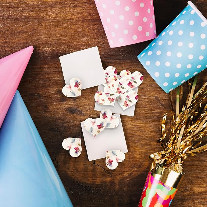 50 pcs Large Pink Hearts – Plantable Seed Paper for Weddings, Gifts, and Life Events (#17s)