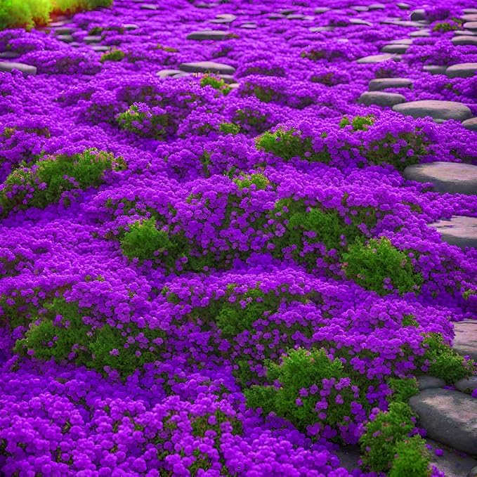 20000 Creeping Thyme Seeds for Planting Perennial Ground Cover Plants Heirloom Flowers Non-GMO Thymus Serpyllum Seed High Germination Rate