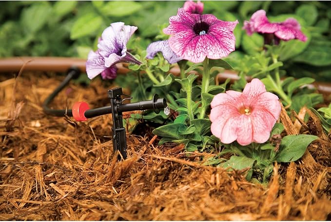 Rain Bird LNDDRIPKIT Drip Irrigation Landscape/Garden Watering Kit with Drippers, Micro-Bubblers, Micro-Sprays