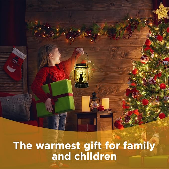 Dog Solar Lanterns Dog Lover Gifts for Women Men Dog Lovers Gifts Hanging Dog Lanterns with Stake for Yard Lawn Garden Decor Waterproof Dog Lights