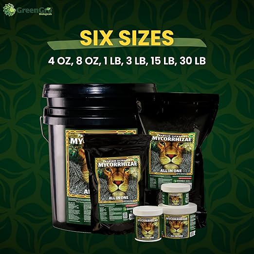 GreenGro Premium Ultrafine Myco - Mycorrhizal Inoculant & Water Soluble Root Enhancer from Superior Strains/Improves Nutrient Uptake & Eases Transplant/Indoor & Outdoor Plant Fertilizer (4 oz)