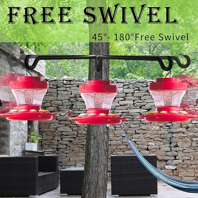 Plant Hanger,Swivel Plant Hanger,Hanging Plant Hooks,Plant Hangers Outdoor,Plant Hanger Indoor,Plant Hanger Bracket,Plant Hooks,Plant Wall Hanger,Rotatable Design,12 Inch 4 Pack