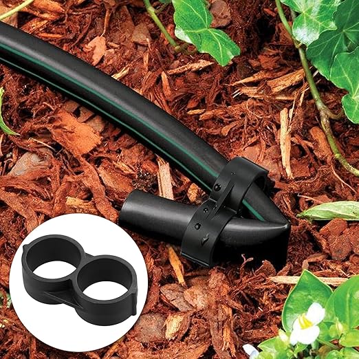 Drip Irrigation End Plug：20 Pack Drip Irrigation End Closure Parts Fits for 1/2 Inch Drip Irrigation Tubing 17mm 0.600" ID Goof Plug Connectors for Patio Lawn Garden