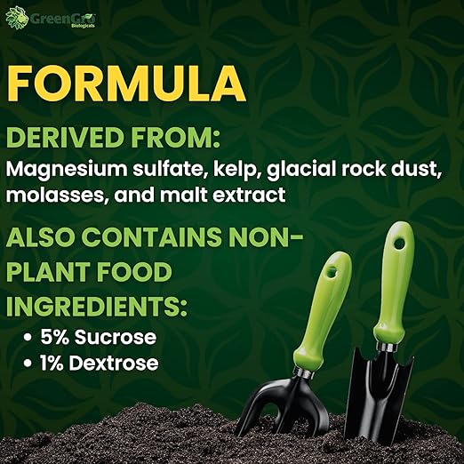 GreenGro Nature’s Brix 0-0-2, Premium Plant Microbe Food for All Gardening Methods, Increases Brix Levels and Resin Production (25 lb)