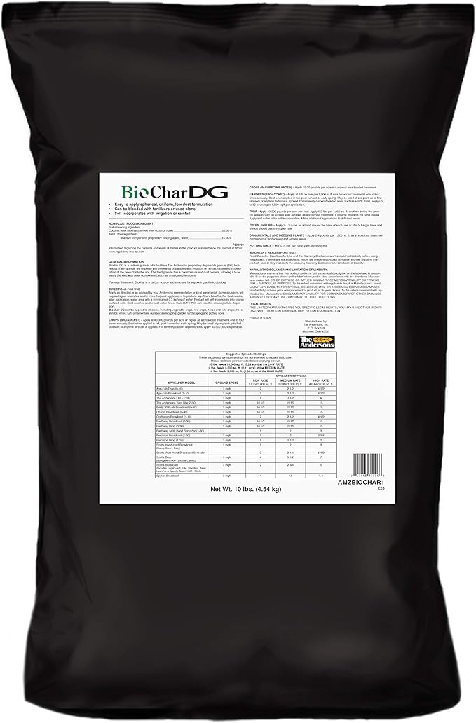 The Andersons BioChar DG Organic Soil Amendment - Covers up to 5,000 sq ft (10 lb)