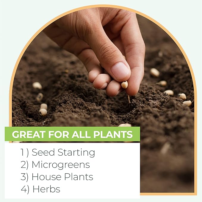 Window Garden Expanding Organic Fiber Soil 12qt and Hydrating Bag, Potting Soil for Planting Indoors or Outdoors, Plant Soil for Any Seed Starting Kit, Microgreens or Succulent, Easy-to-Store Soil