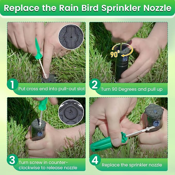 3 Pack Sprinkler Adjustment Tool Compatible with Hunter MP PGP, RainBird 5000 Sprinkler Head, Sprinkler Key Tool Adjustment Wrench for Lawn Irrigation Sprinkler System Repair