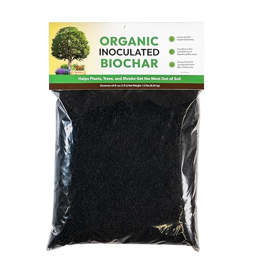 Organic Inoculated Biochar: Helps Plants and Trees Get The Most Out of Soil | Allows Plants to Uptake Nutrients More Efficiently | Contains Millions of Soil-Enriching Micro-Organisms | 64oz Bag