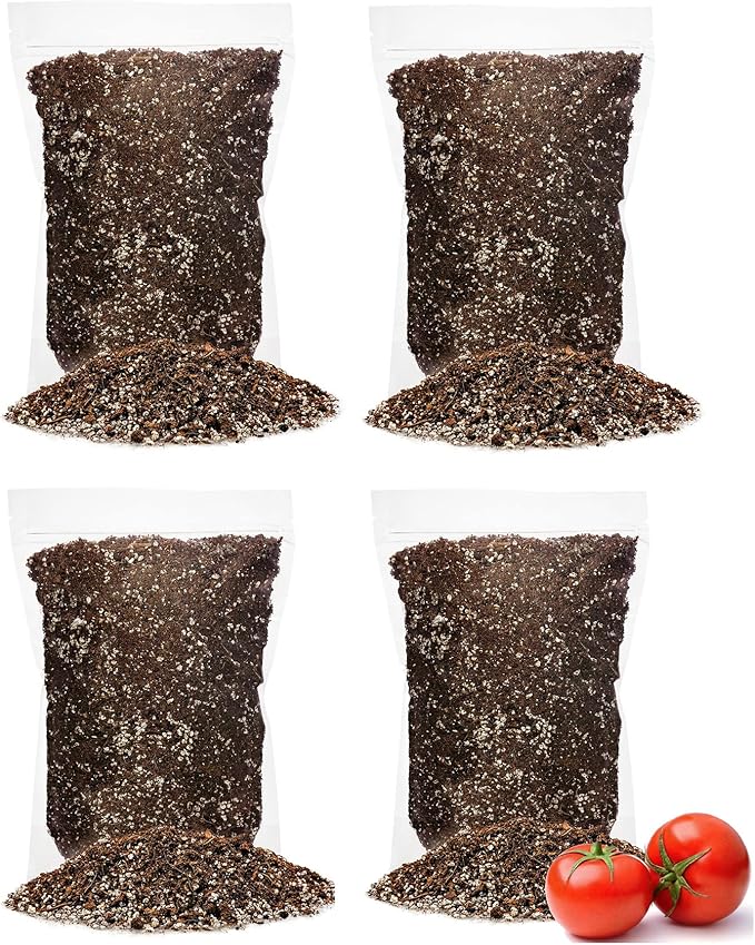 Organic Potting Soil for Tomato Plants - 20 Quart - Hand-Mixed with Natural Ingredients for Optimal Growth and Nutrient Retention