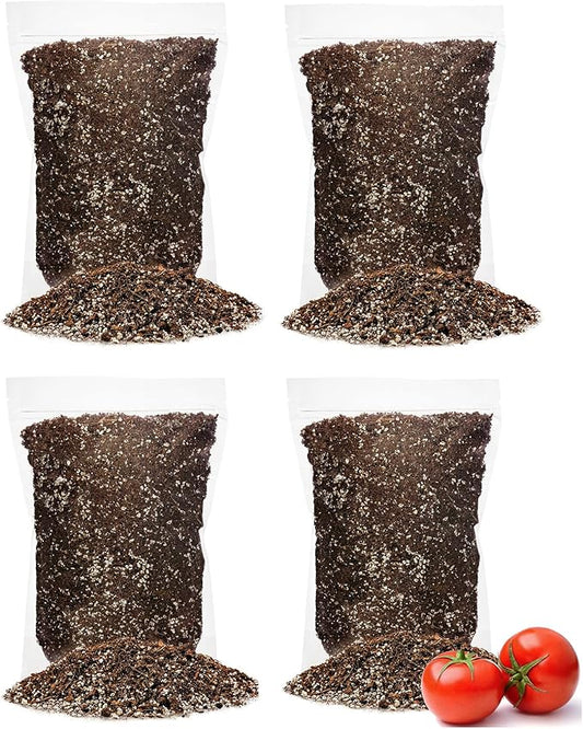 Organic Potting Soil for Tomato Plants - 20 Quart - Hand-Mixed with Natural Ingredients for Optimal Growth and Nutrient Retention