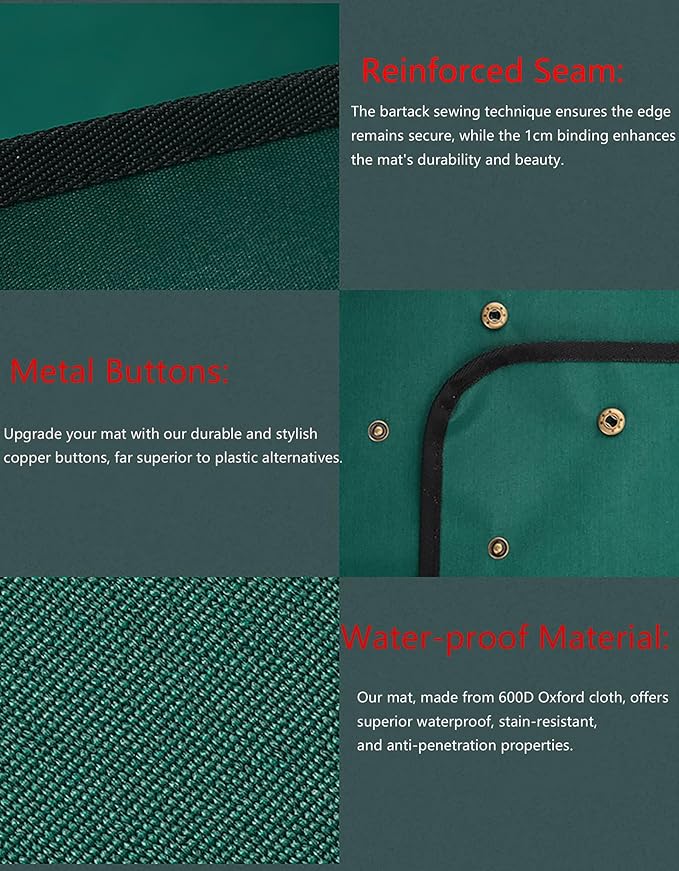 KONMAY Foldable Thicken Repotting Mat Tool Set - 30''X44'' Waterproof Potting Tray, Shovel and Garden Glove for Indoor and Outdoor Transplanting and Soil Mess Control