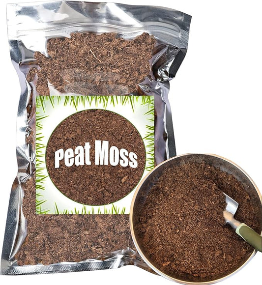 Organic Sphagnum Peat Moss, Added to Soil and Enriches Plant Roots, Gardening Soil Amendment and Carnivorous Plant Soil Media(1qt)