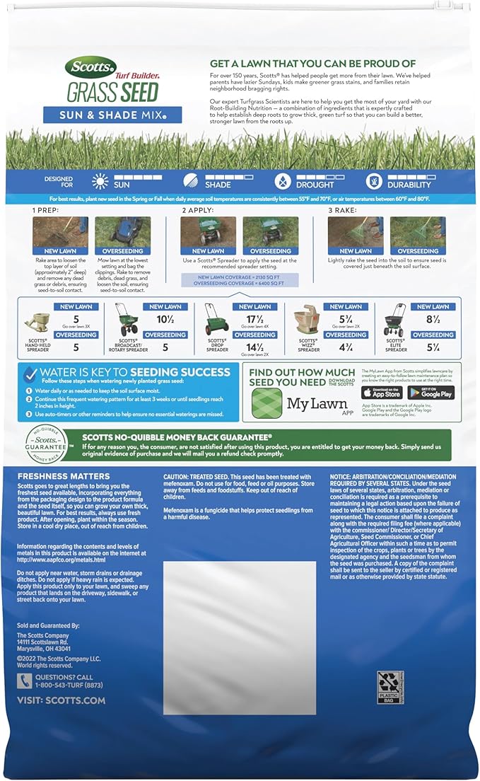 Scotts 18057 Grass Seed, 16 lb, Green