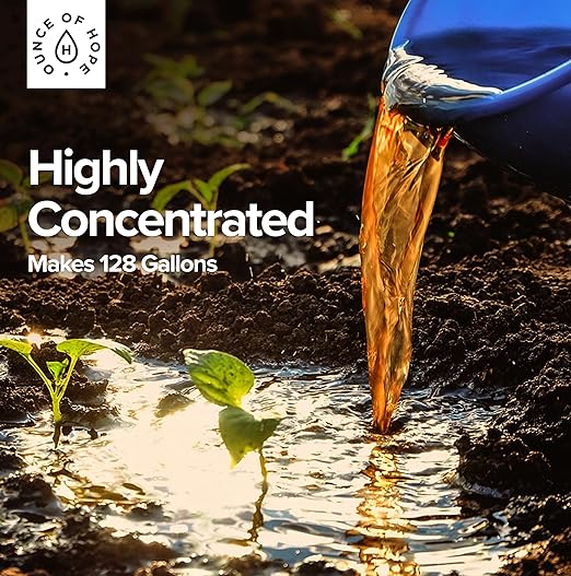 OMRI Listed Organic Concentrated Fish Poop | Plant Food & Soil Conditioner | Liquid Fish Fertilizer for Indoor Potted House Plants, Herb Gardens, Hydroponics (1 Gallon)