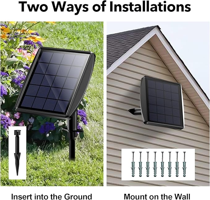 POPOSOAP Solar Pond Lights, 3-in-1 Warm White Underwater Pond Lights, IP68 Waterproof LED Landscape Spotlights for for Pond, Garden, Patio, Fountain, Pool, Waterfall Decoration(3 Head Lamp)