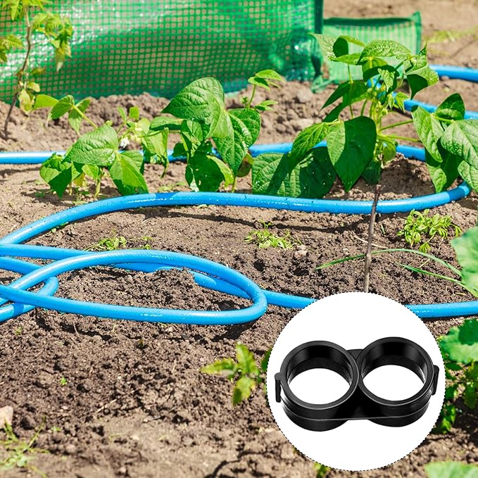 BLMHTWO 20 Pack Drip Irrigation 1/2" Drip Tubing End Closure, Figure 8 End Closure for 1/2" Drip Tubing 16mm Drip Tubing End Closure Plugs Fitting Kit