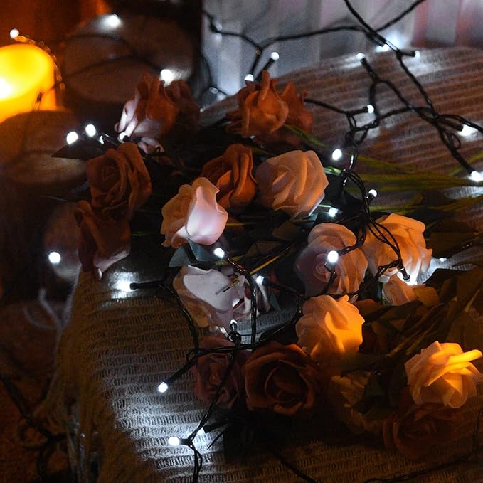 200 LED Solar String Lights for Outside, 82FT Outdoor Solar String Lights, Waterproof Solar Powered String Lights Outdoor with 8 Modes for Garden, Patio, Balcony, Wedding, Party (Cool White)