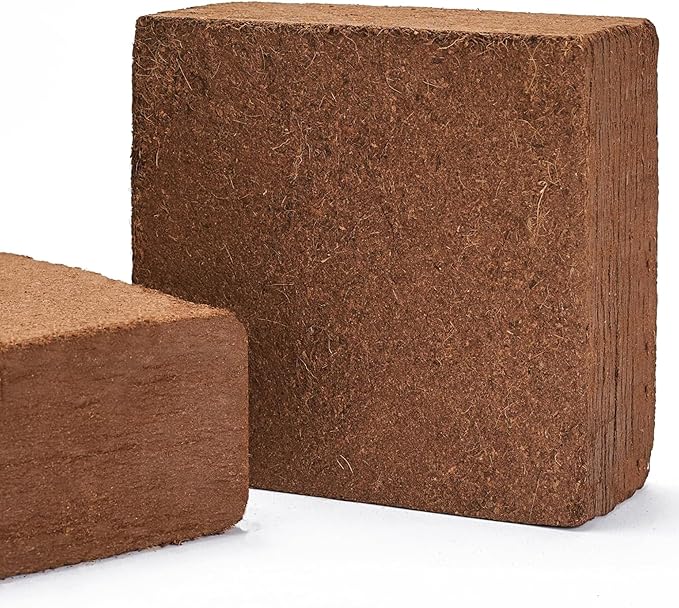 Mycelium Organic Coco Coir Brick 10lbs - Ideal for Mushroom Cultivation Mushroom Substrate - OMRI Certified, Expands with Water, Eco-Friendly Soil Alternative